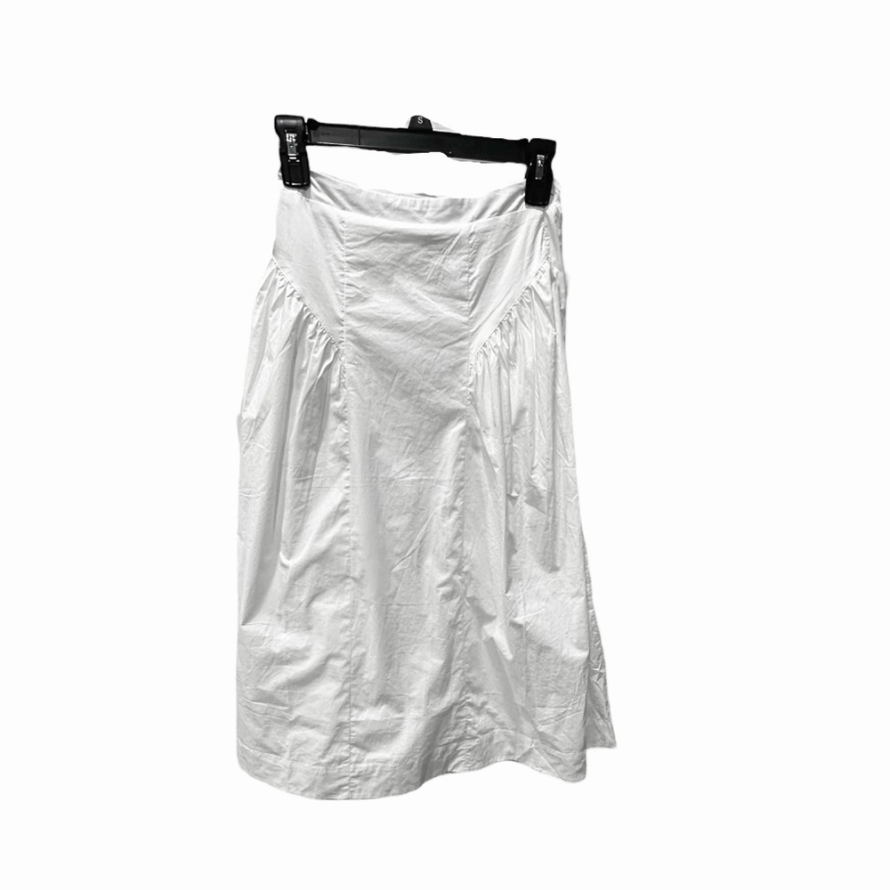 Lulus Simple Loveliness White A-Line Midi Skirt With Pockets XS NEW NWT - Picture 3 of 5